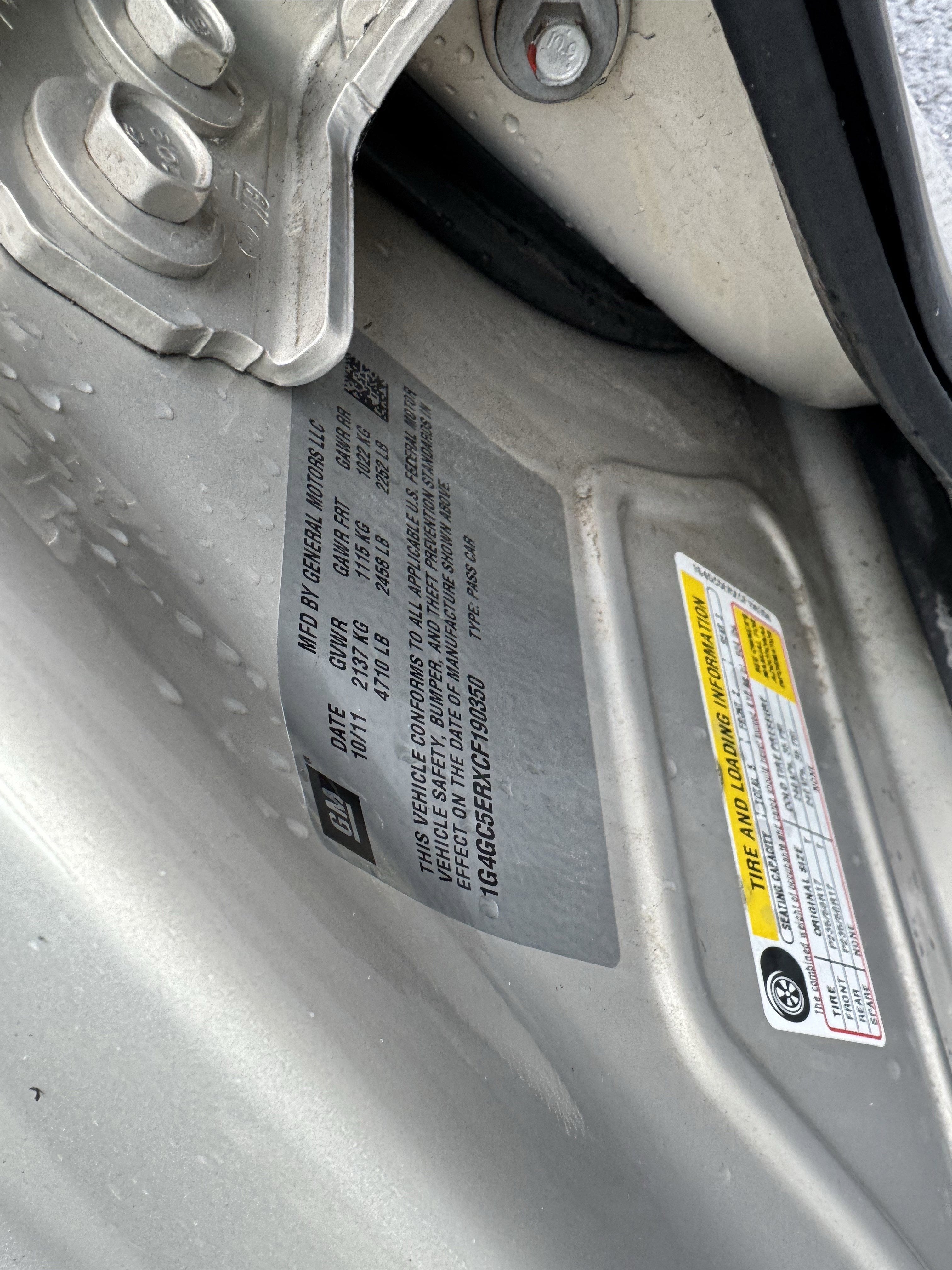 2012 Buick LaCrosse Leather