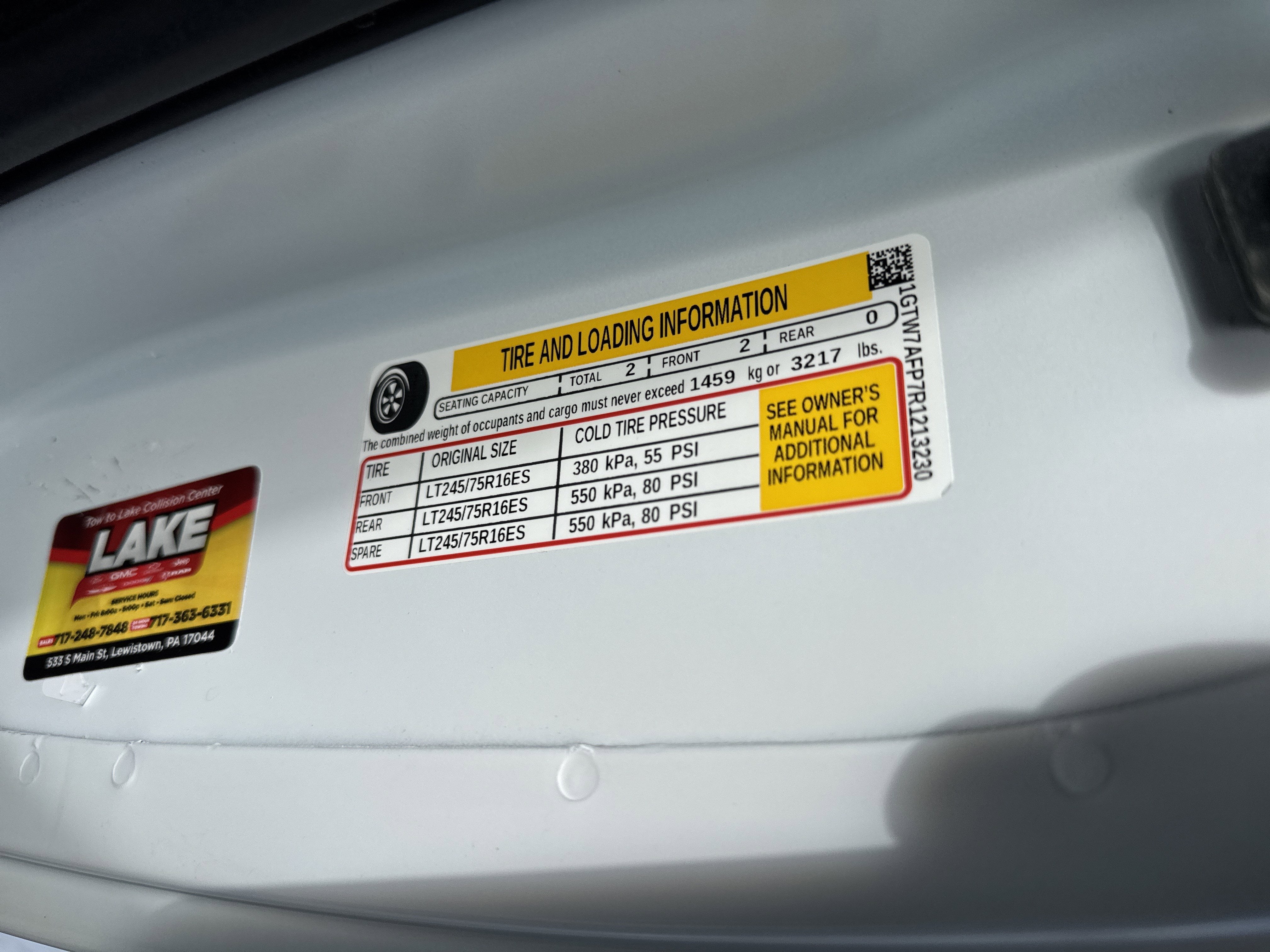 2024 GMC Savana Cargo 2500 Work Van